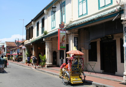 Paseo en trishaw por Tun Tan Cheng Lock