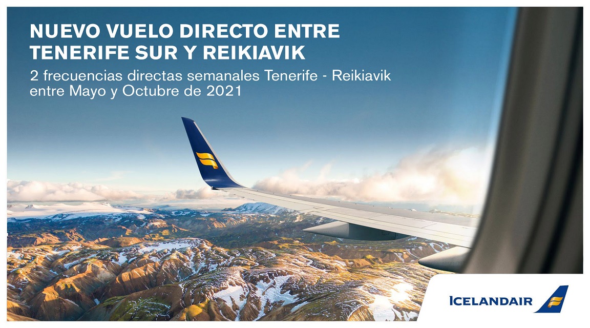 pala Gama de núcleo Icelandair anuncia vuelo directo entre Tenerife y Reikiavik | Expreso