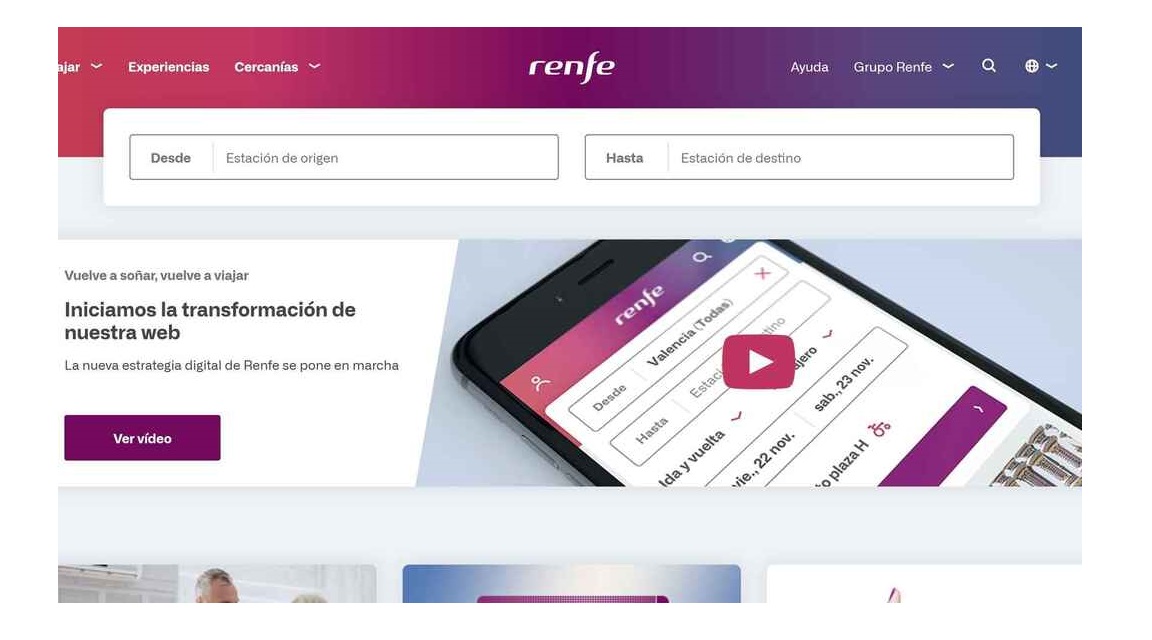 Web de Renfe