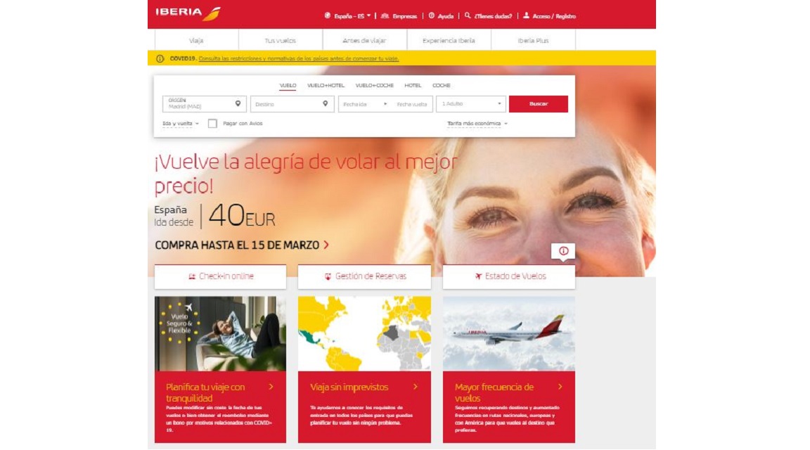 Iberia web