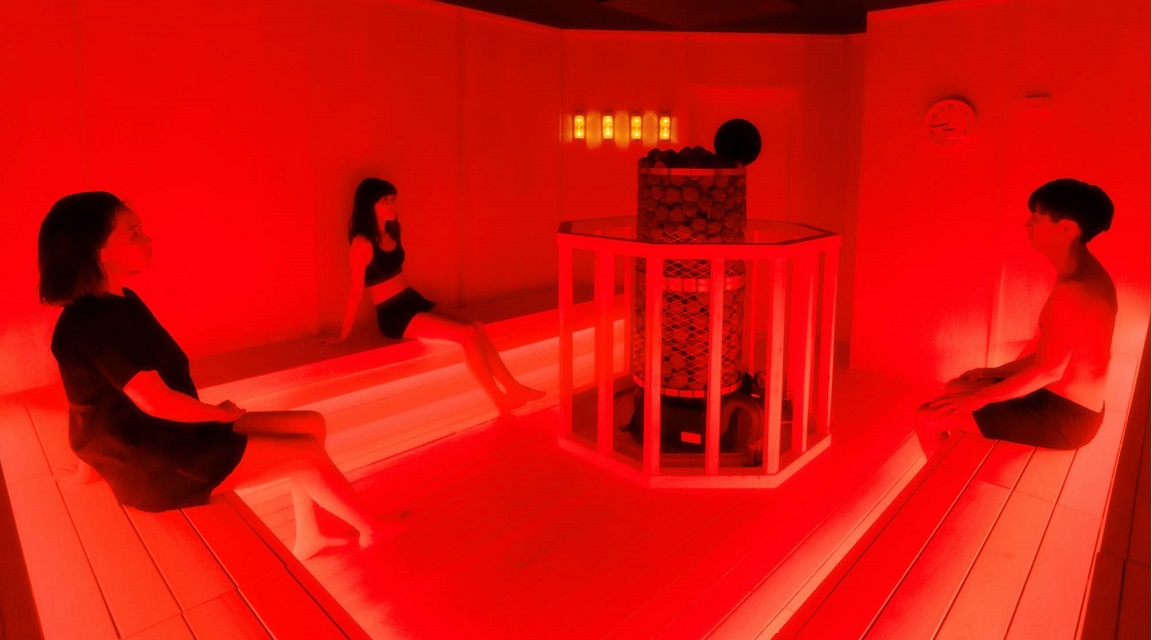 Japón arte en saunas