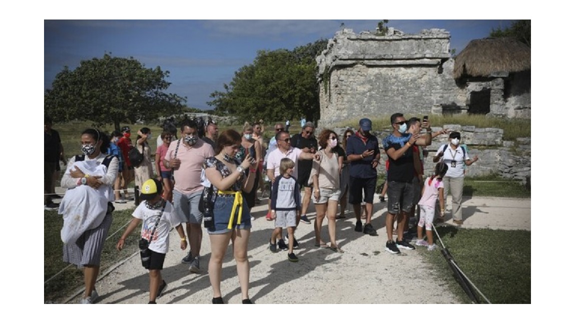 Turistas en México