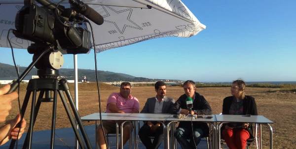 De izquierda a derecha, Antonio Cunha, Miguel Alves, Melchor Moreira y Emma González espadarte_inauguran