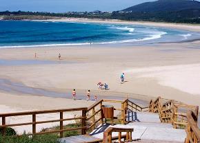 Playa de San Jorge. Ferrol. Foto Ferrol Turismo cedida por PDT Ferrol-Ortegal playa