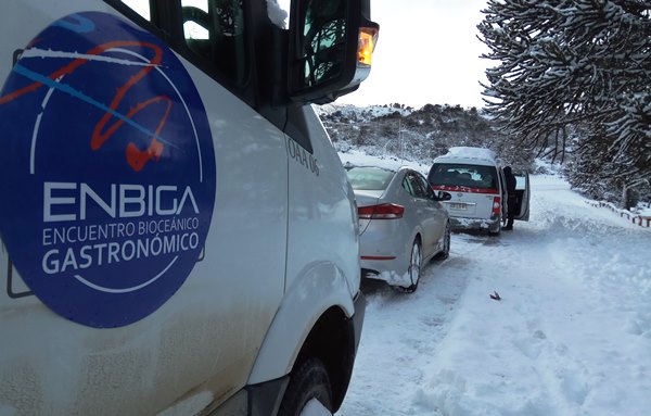 La caravana de ENBIGA a punto de partir de Villa Pehuenia enbiga_caravana