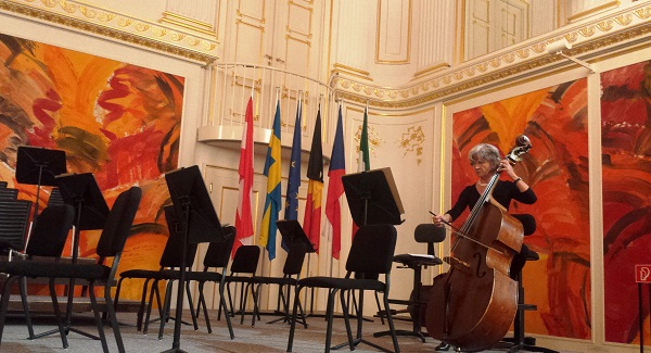 Viena.- Redoutensaal (sala Redouten), en el Palacio Hofburg musica