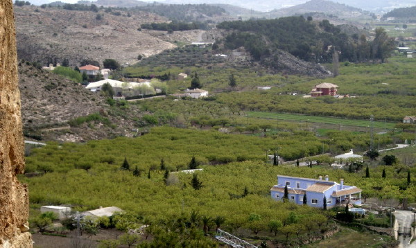 vista de la vega desde el santuario