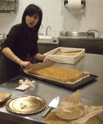 preparando alfajor