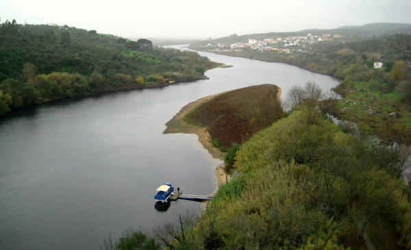 El río Tajo desde el Castillo de Amourol