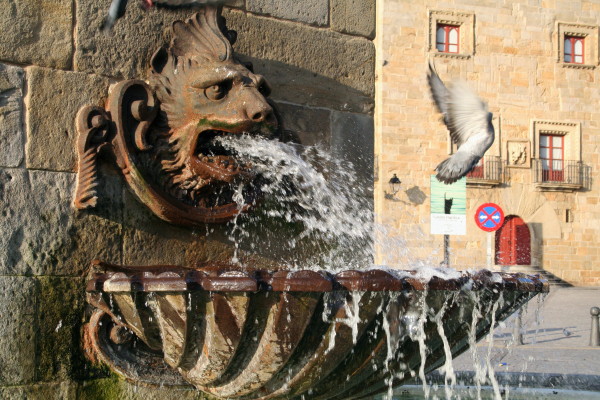 sonido del agua en la plaza del Marqués