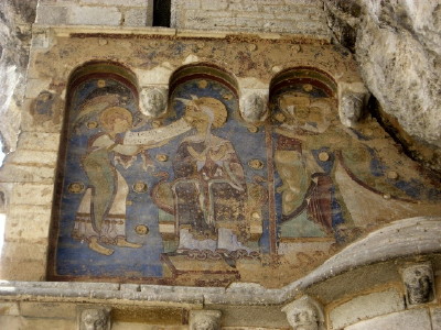 Rocamadour - Frescos en Saint Michel (s. XII)