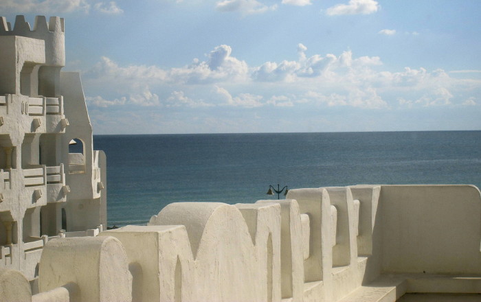 Vista del mar desde el hotel