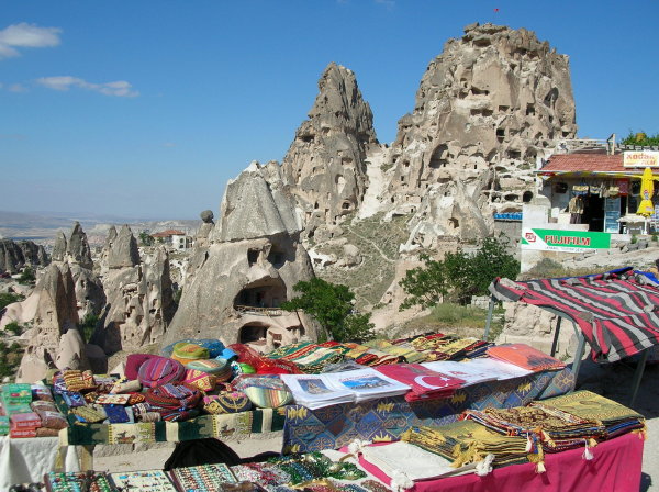 puesto de artesanía en Capadocia