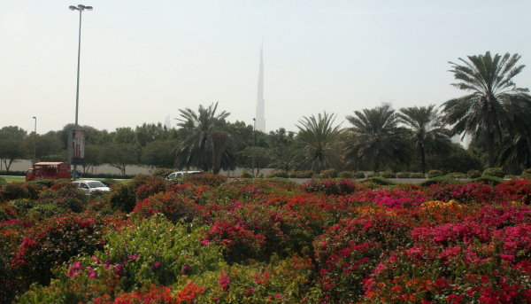 silueta del Burj Dubai