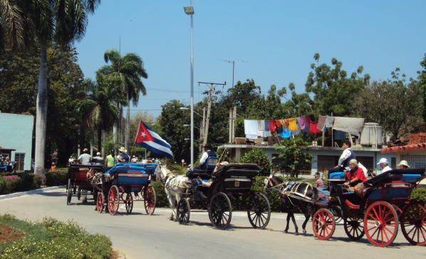 coches de Caballos en Bayamo, en el Oriente