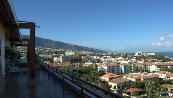 Valle de la Orotava desde la terraza de la habitación