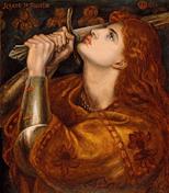 Dante Gabriel Rossetti. ‘Juana de Arco’. Fitzwilliam Museum.