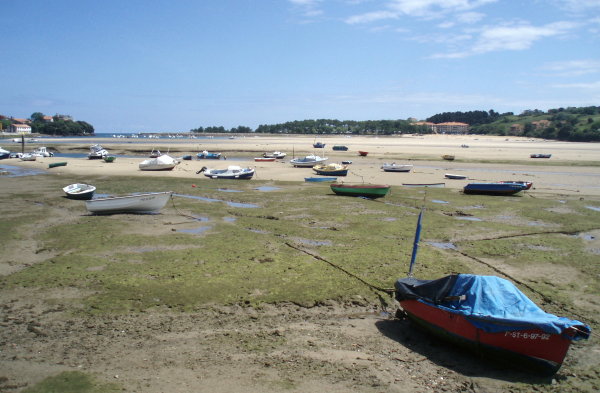 bahía de San Vicente de la Barquera con marea baja