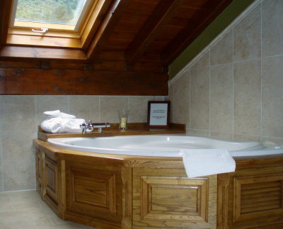 baño de una de las habitaciones del hotel Casona Malvasía