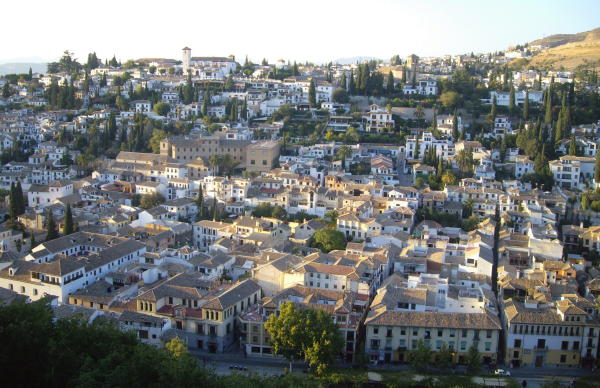 Albaicín, vista desde la Alhambra