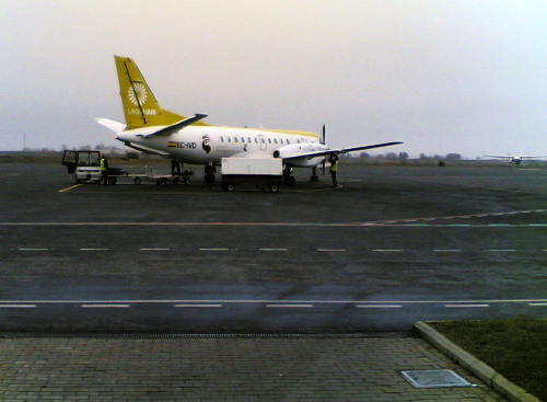 un avión de la desaparecida Lagunair en el aeropuerto de León