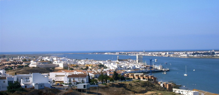 Desembocadura del Guadiana desde el Parador