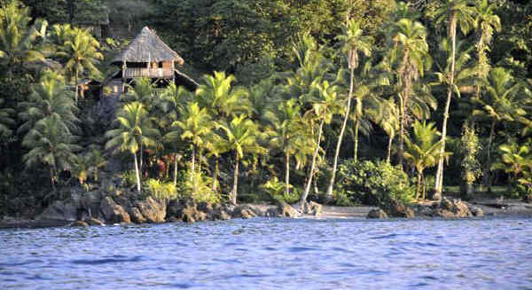 construcción típica en la costa del Pacífico