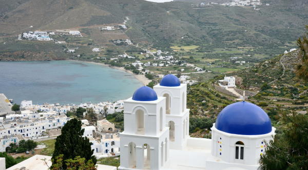 vista desde la iglesia de Potamos