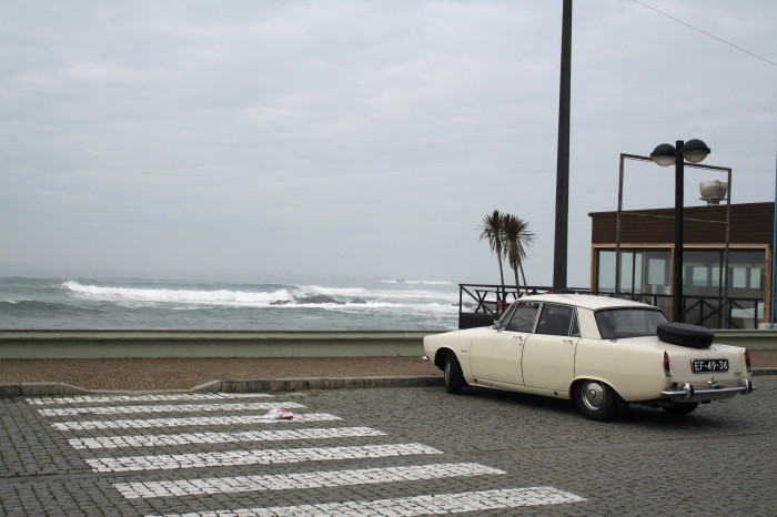 Playa de Póvoa al norte de la ciudad