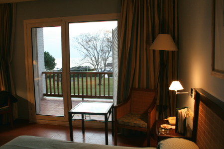 Vista del jardín desde la habitación