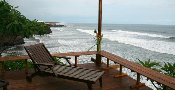 mirador de Las Flores sobre el Pacífico