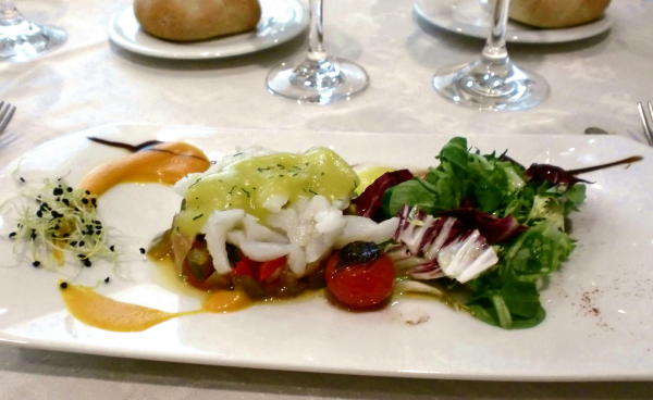 ensalada de láminas de bacalao y verduritas de Zallo Berri 