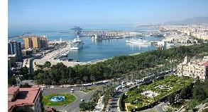 Vista del puerto de Málaga